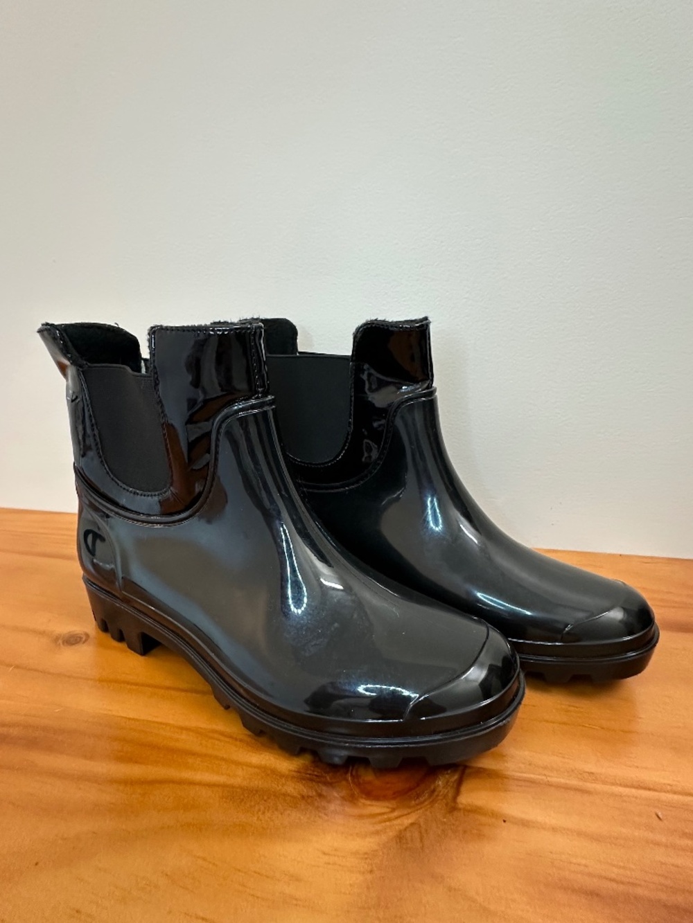 JustFab Fleece Lined Black Rain Boots Size 36 Womens 5.5/6